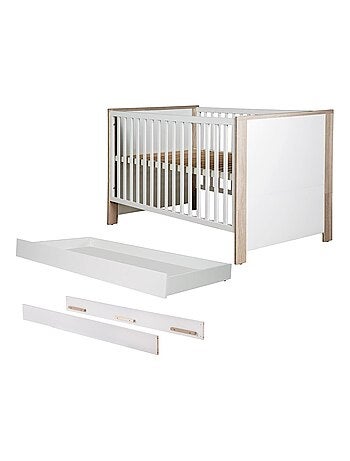 Letto bebè evolutivo con cassetto – convertibile in letto junior – altezza regolabile – "roba olaf