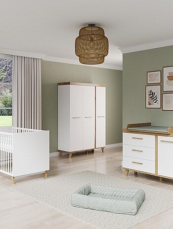 Letto bebè evolutivo convertibile in letto junior – design scandinavo – altezza regolabile