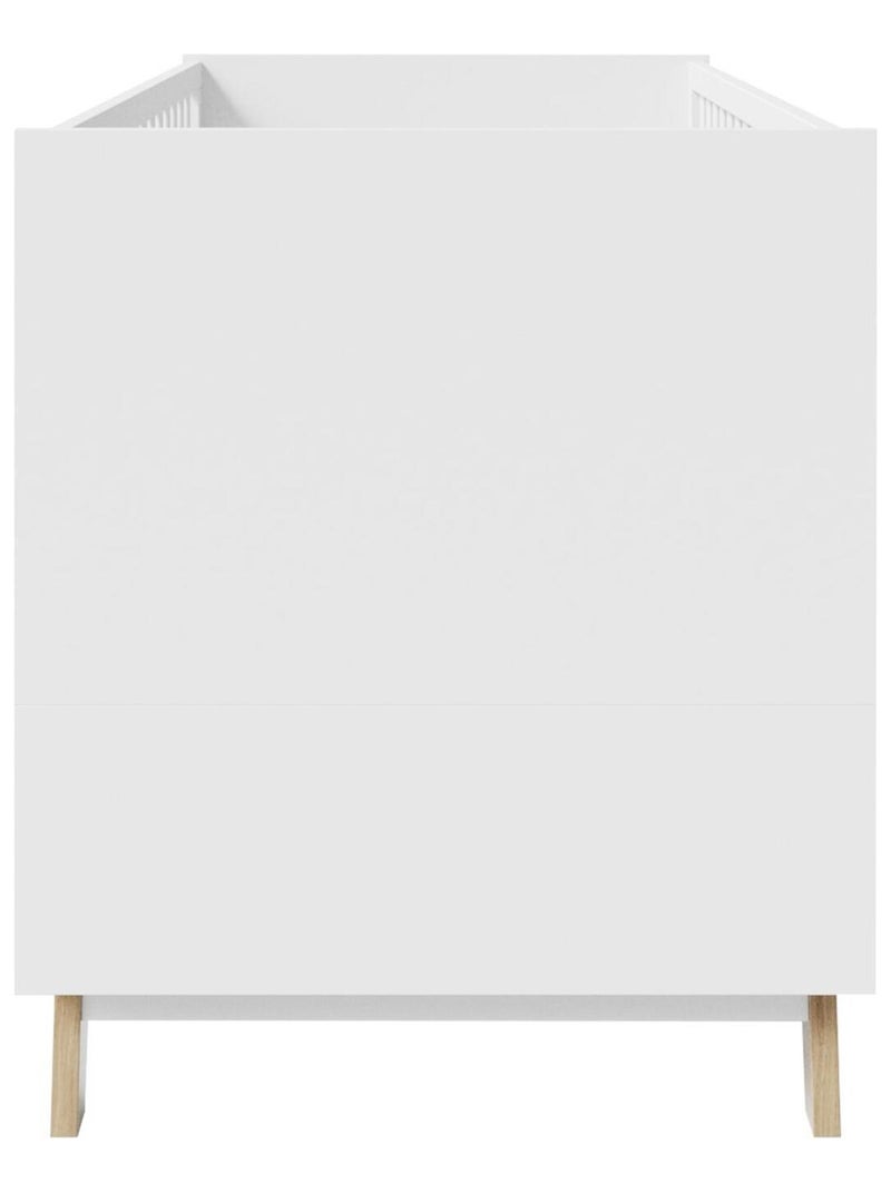 Letto bebè evolutivo convertibile in letto junior – design scandinavo – altezza regolabile Bianco Marrone - Kiabi