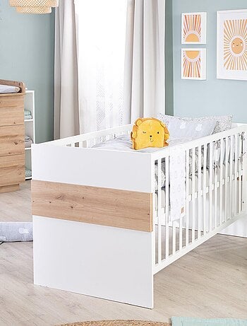 Letto bebè evolutivo convertibile in letto junior fino a 7 anni – altezza regolabile – "Roba Lion