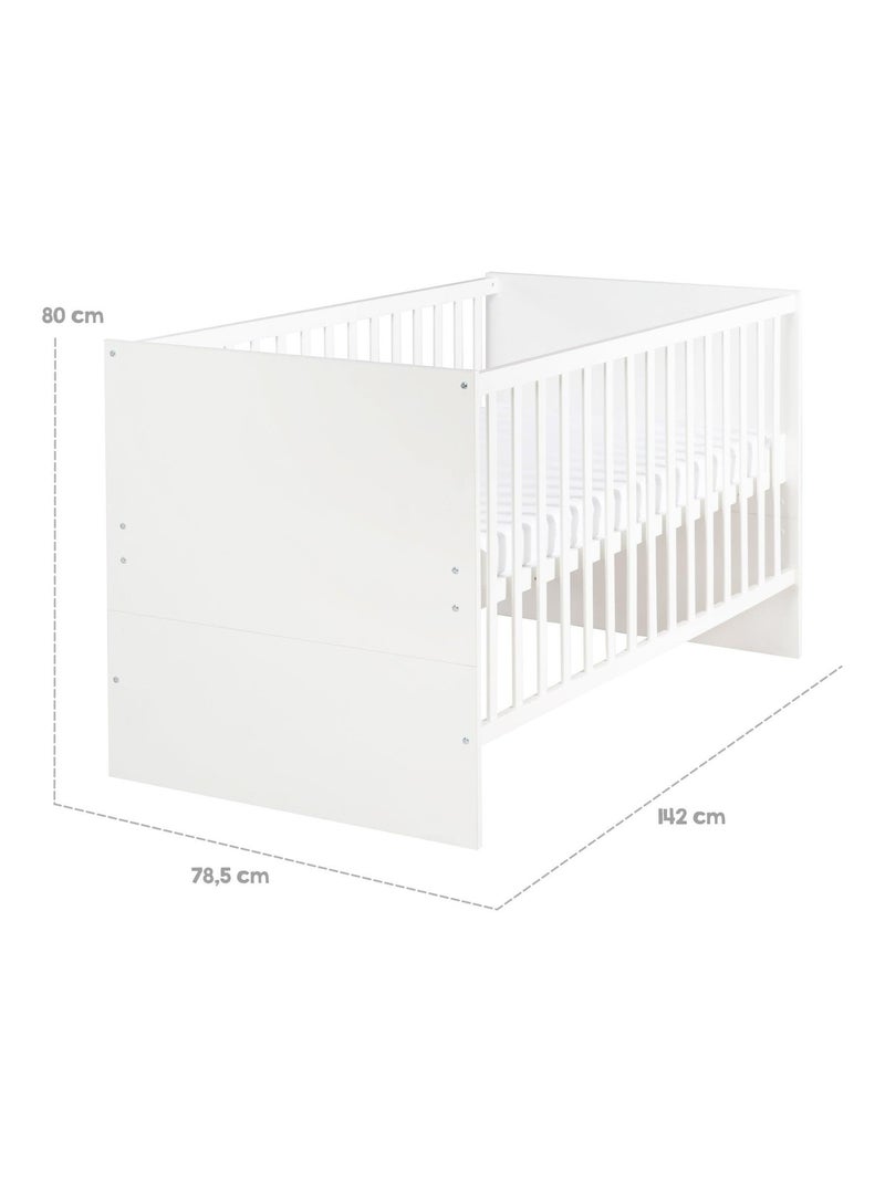 Letto bebè evolutivo convertibile in letto junior fino a 7 anni – "Roba Anton" Bianco - Kiabi
