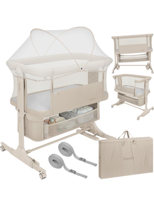 Letto co-sleeping 3 in 1 LIONELO Jodie - Culla - Regolabile in altezza e inclinazione - Kiabi Letto co-sleeping 3 in 1 LIONELO Jodie - Culla - Regolabile in altezza e inclinazione - Kiabi