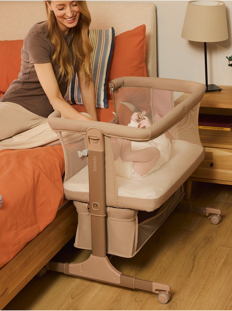 Letto co-sleeping 3 in 1 LIONELO Jodie - Culla - Regolabile in altezza e inclinazione Beige - Kiabi