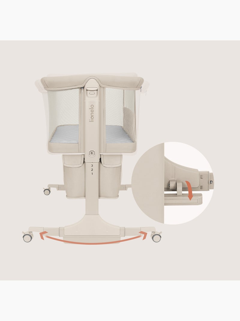Letto co-sleeping 3 in 1 LIONELO Jodie - Culla - Regolabile in altezza e inclinazione Beige - Kiabi