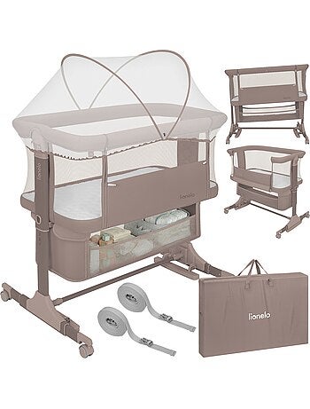 Letto co-sleeping 3 in 1 LIONELO Jodie - Culla - Regolabile in altezza e inclinazione