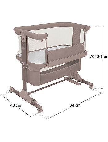 Letto co-sleeping 3 in 1 LIONELO Jodie - Culla - Regolabile in altezza e inclinazione