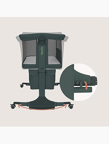 Letto co-sleeping 3 in 1 LIONELO Jodie - Culla - Regolabile in altezza e inclinazione