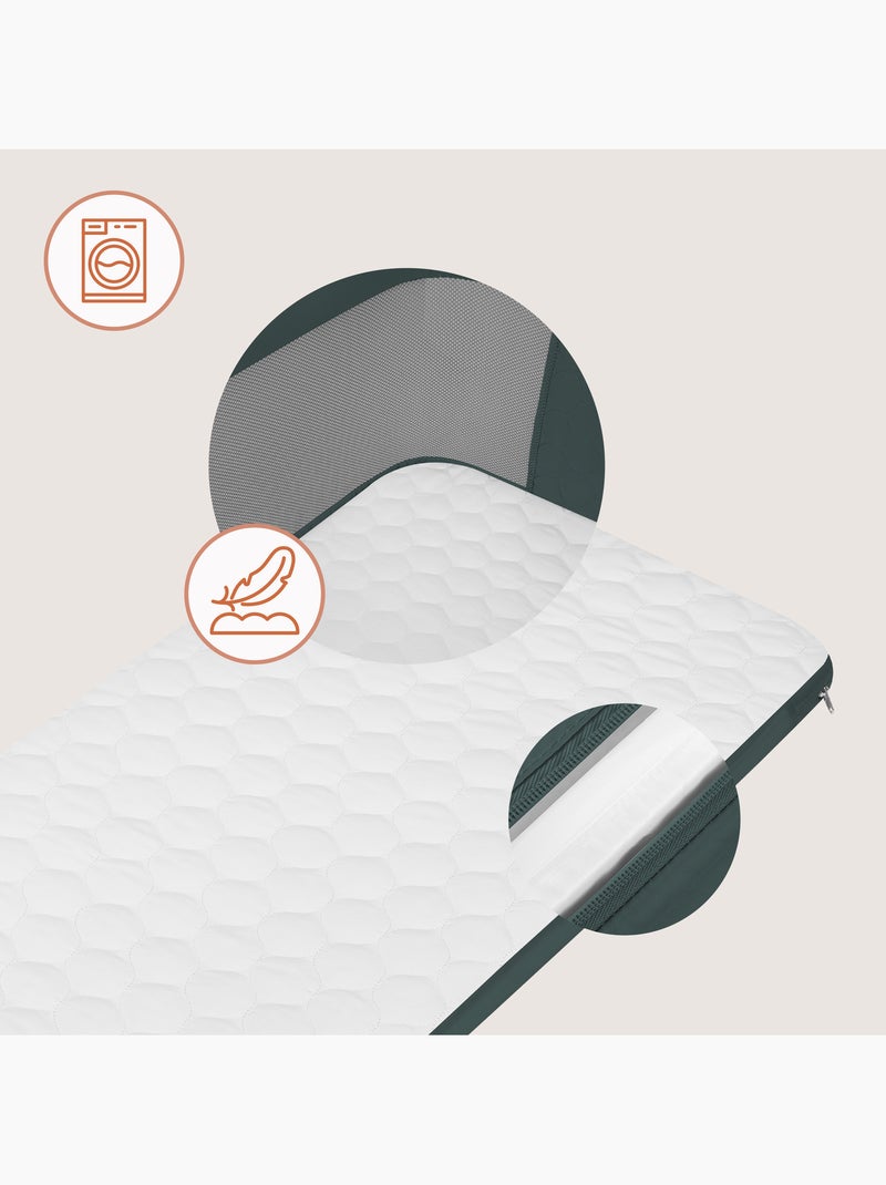 Letto co-sleeping 3 in 1 LIONELO Jodie - Culla - Regolabile in altezza e inclinazione Verde - Kiabi