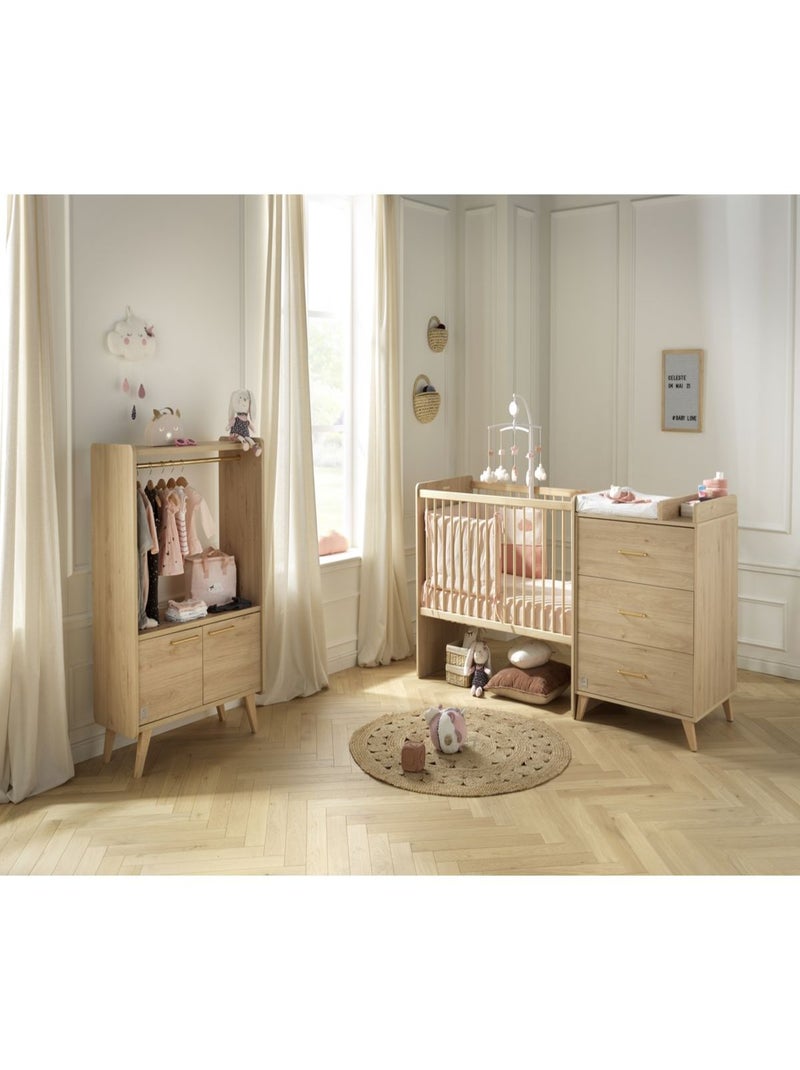 Letto combinato 120x60cm trasformabile in 90x190cm Arty con - SAUTHON Marrone - Kiabi