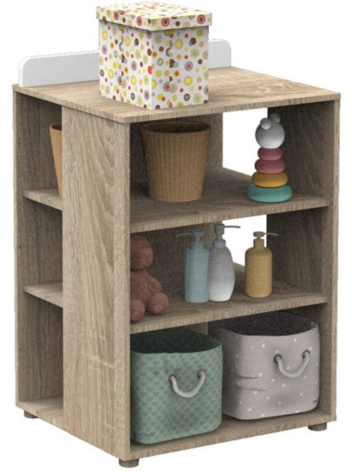 Letto combinato 120x60cm trasformabile in 90x190cm in pannelli effetto legno e - SAUTHON - Kiabi