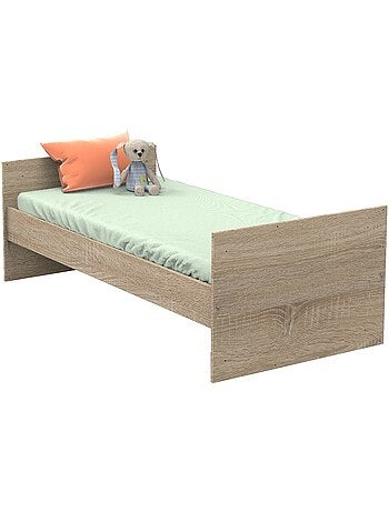 Letto combinato 120x60cm trasformabile in 90x190cm in pannelli effetto legno e - SAUTHON