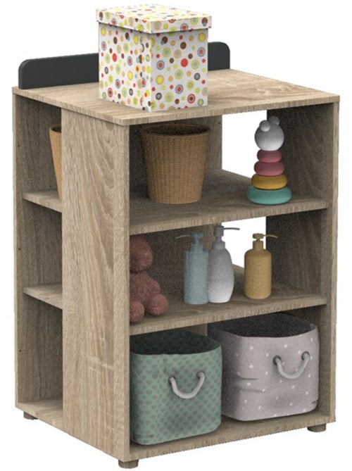 Letto combinato 120x60cm trasformabile in 90x190cm in pannelli effetto legno e - SAUTHON - Kiabi