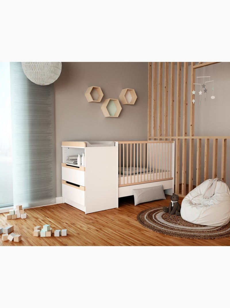 Letto combinato evolutivo carrousel legno Beige/Bianco - Kiabi