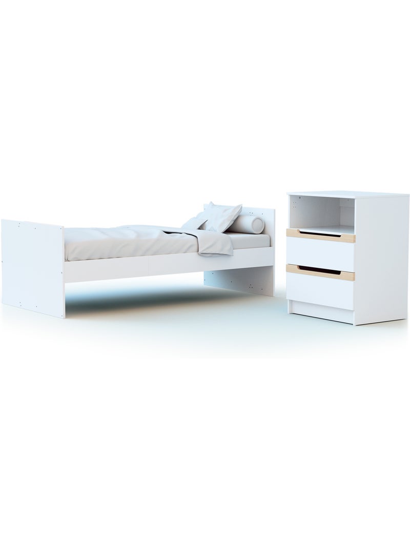 Letto combinato evolutivo carrousel legno Beige/Bianco - Kiabi