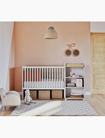 Letto combinato in legno trasformabile 120x60 - BABYPRICE
