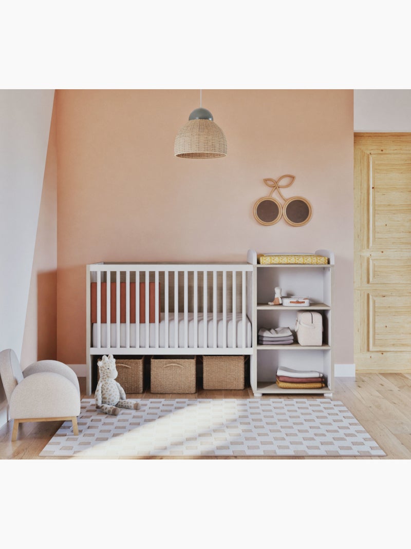 Letto combinato in legno trasformabile 120x60 - BABYPRICE Bianco - Kiabi