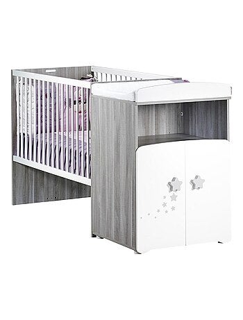 Letto combinato in legno trasformabile da 120x60 a - BABYPRICE
