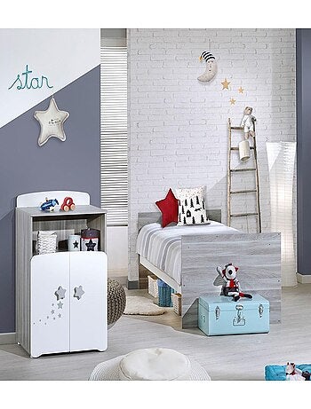 Letto combinato in legno trasformabile da 120x60 a - BABYPRICE