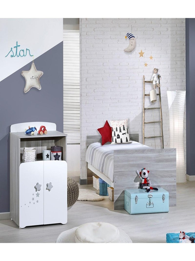 Letto combinato in legno trasformabile da 120x60 a - BABYPRICE Bianco - Kiabi