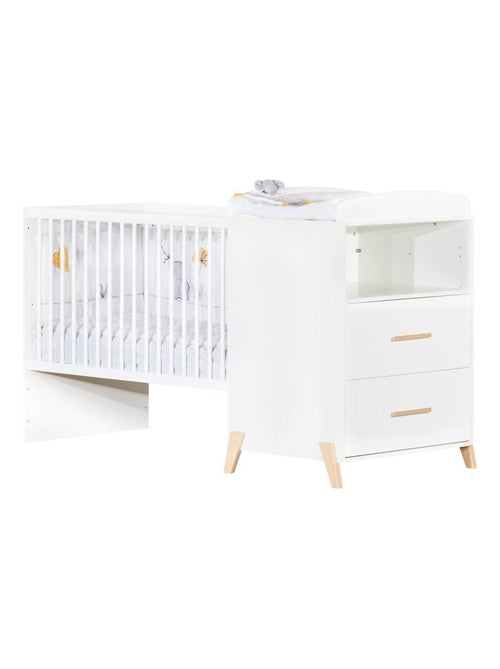 Letto combinato trasformabile da 120x60 a 90x190 in legno - BABYPRICE - Kiabi