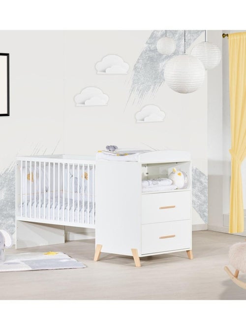 Letto combinato trasformabile da 120x60 a 90x190 in legno - BABYPRICE - Kiabi