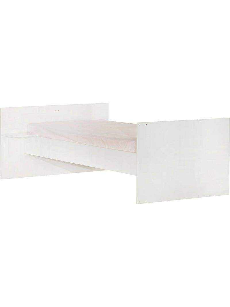 Letto combinato trasformabile da 120x60 a 90x190 in legno - BABYPRICE Bianco Marrone - Kiabi