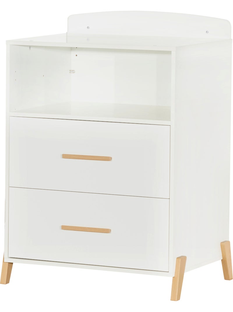 Letto combinato trasformabile da 120x60 a 90x190 in legno - BABYPRICE Bianco Marrone - Kiabi