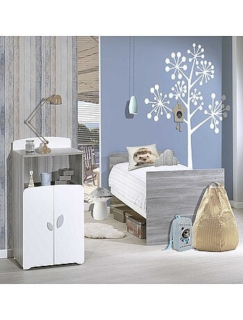 Letto combinato trasformabile da 120x60 a 90x190 in legno - BABYPRICE