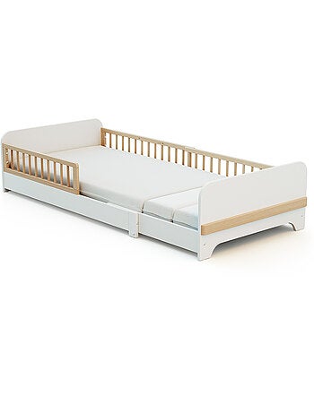 Letto estensibile per bambini in legno 80x140-165-190 carrousel con materasso