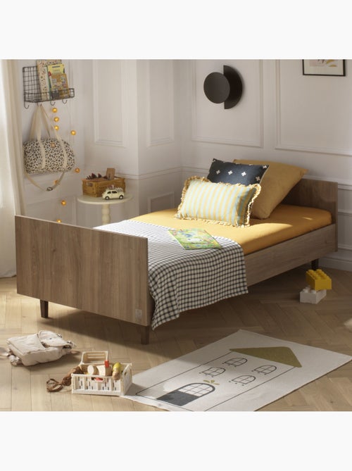 Letto junior 190x90 cm con rete e materasso - finitura rovere - SAUTHON - Kiabi