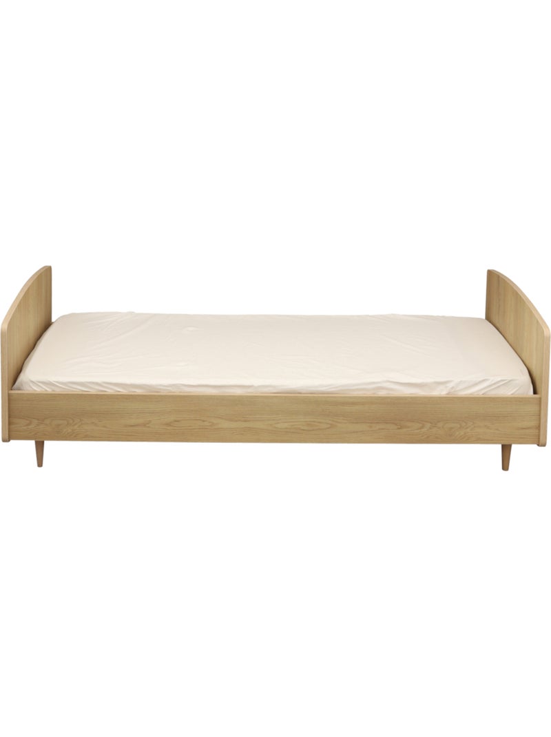 Letto junior 190x90 cm con rete e materasso inclusi - finitura in legno rovere - SAUTHON Marrone - Kiabi