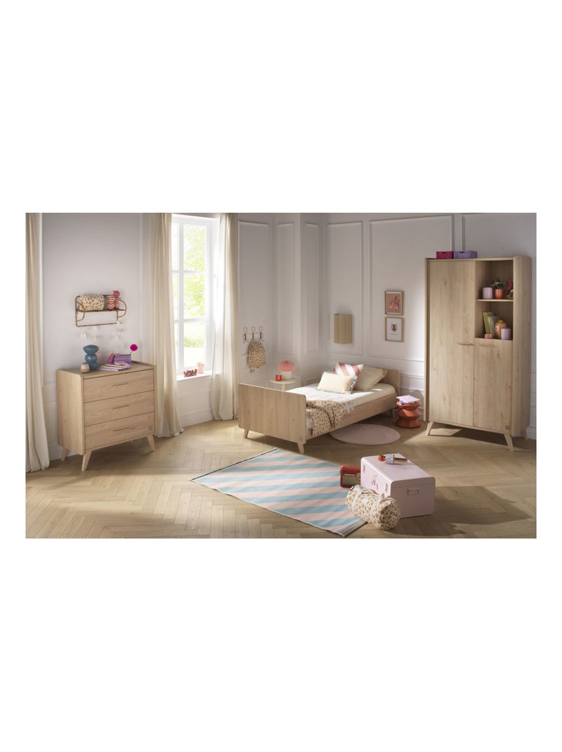 Letto junior 190x90cm in elegante legno di - SAUTHON Marrone - Kiabi