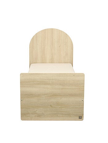 Letto Junior 90x190 - decoro in legno rovere seppia - testata ad - SAUTHON