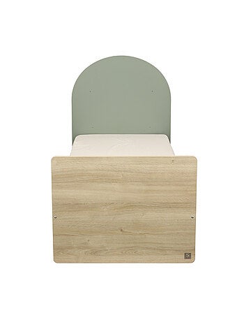 Letto Junior 90x190 - decoro in legno rovere seppia - testata ad - SAUTHON