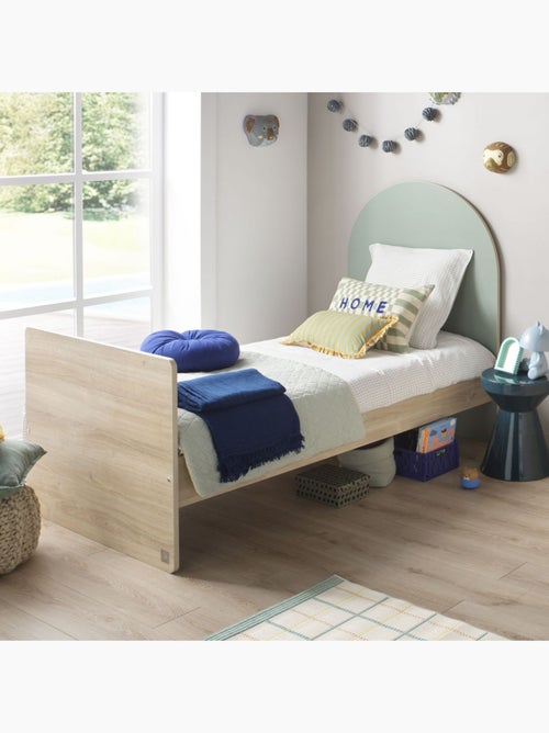 Letto Junior 90x190 - decoro in legno rovere seppia - testata ad - SAUTHON - Kiabi