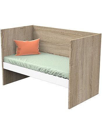 Letto per bambini 140x70cm trasformabile in letto junior 90x200cm in pannelli effetto - SAUTHON