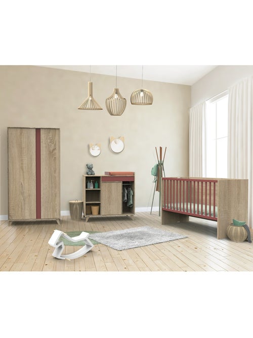 Letto per bambini 140x70cm trasformabile in letto junior 90x200cm in pannelli effetto - SAUTHON - Kiabi