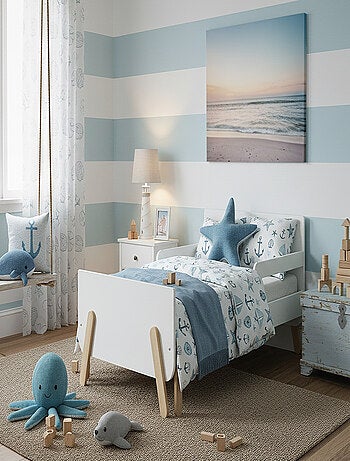 Letto per bambini estensibile in legno 80x140-165-190 PIRATE