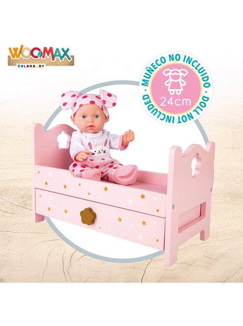 Letto per bambole in legno WOOMAX - Kiabi