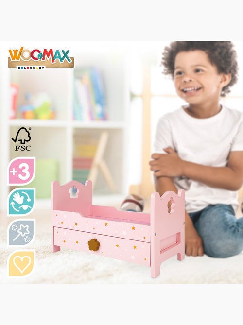 Letto per bambole in legno WOOMAX - Kiabi