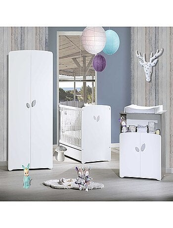 Letto trio e coprifasciatoio in legno - BABYPRICE