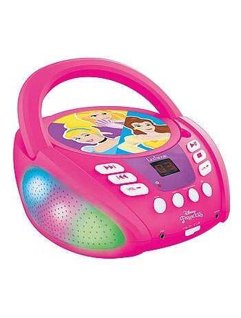 Lettore CD Bluetooth Disney principessa con luci