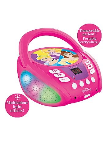 Lettore CD Bluetooth Disney principessa con luci