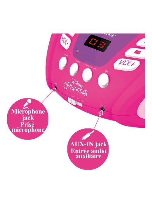 Lettore CD Bluetooth Disney principessa con luci - Kiabi