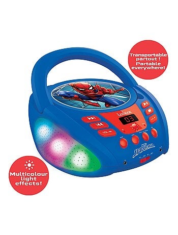 Lettore cd bluetooth® spider-man con effetti luminosi