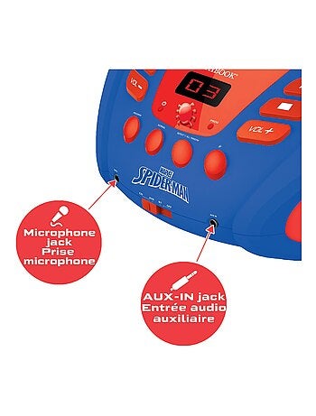 Lettore cd bluetooth® spider-man con effetti luminosi