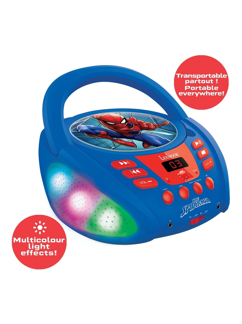 Lettore cd bluetooth® spider-man con effetti luminosi Blu - Kiabi