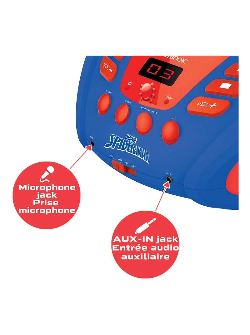 Lettore cd bluetooth® spider-man con effetti luminosi Blu - Kiabi