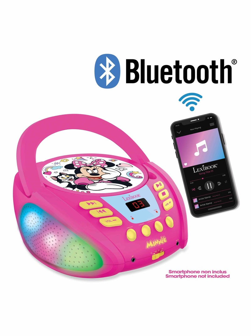 Lettore CD Minnie Bluetooth luce Rosa - Kiabi