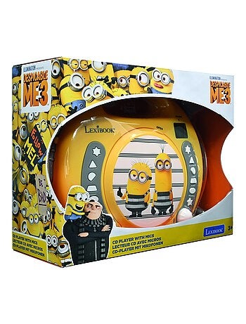 Lettore CD portatile dei Minions con 2 microfoni Sing Along